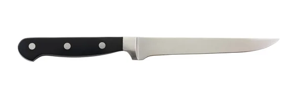 Steel metal kitchen knife isolated — Stock Photo, Image
