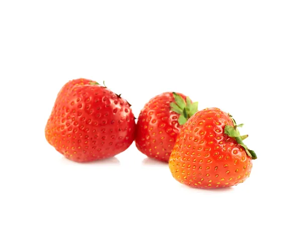 Pile of strawberries isolated — Stock Photo, Image