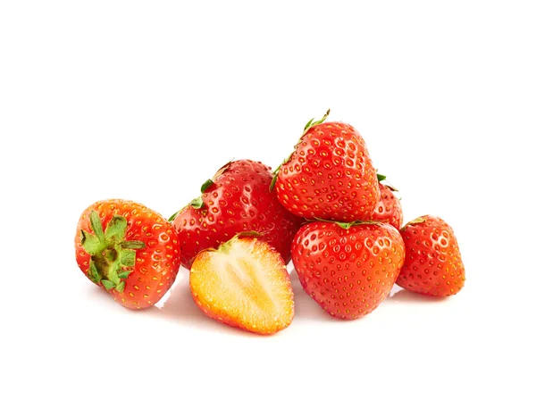Pile de fraises isolées — Photo