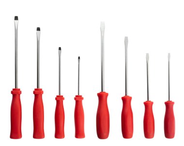 izole sekiz tornavida seti
