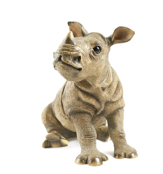 Rhinoceros rhino sculpture — Stock Photo, Image