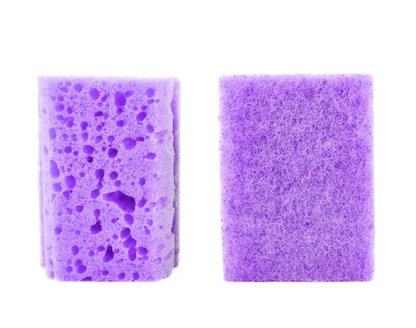 Kitchen sponge front and back view — Stock Photo, Image