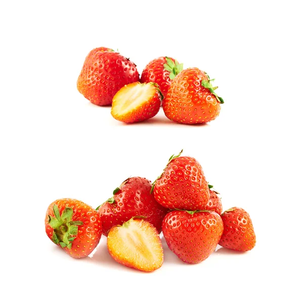 Pile of strawberries isolated — Stock Photo, Image