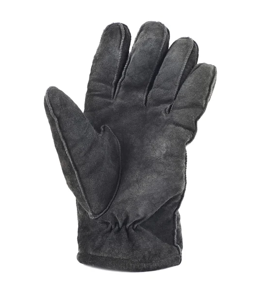 Замшевая зимняя перчатка — стоковое фото