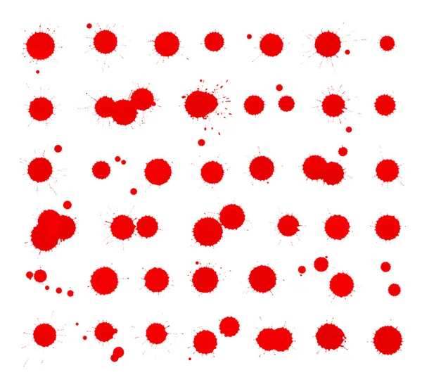 Red ink stain spot collection