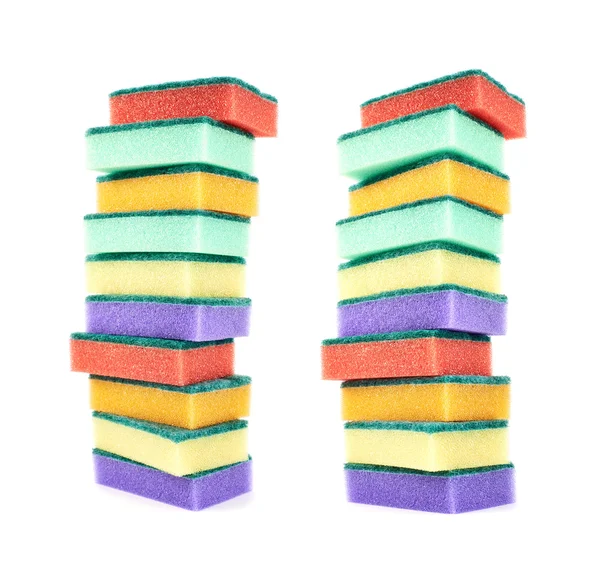 Pile of kitchen sponges — Stock Photo, Image