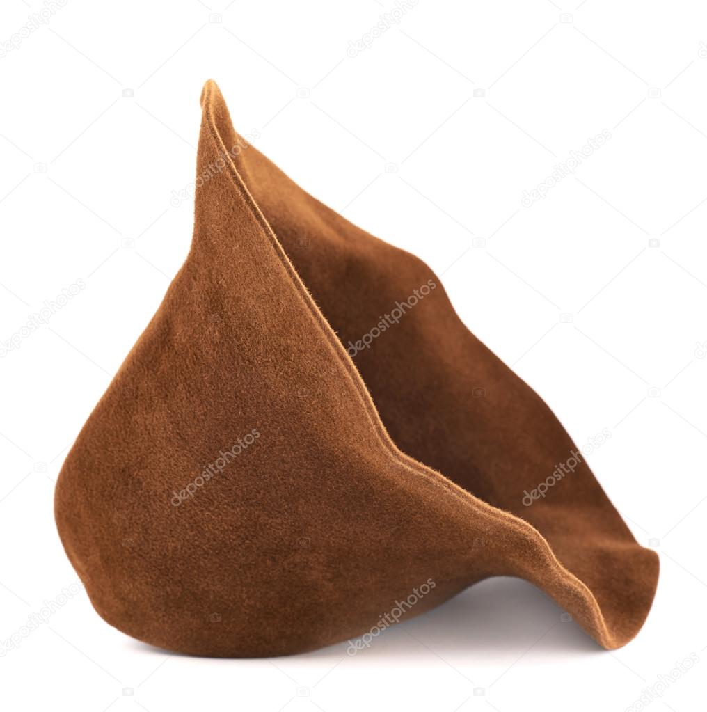 Brown hat isolated