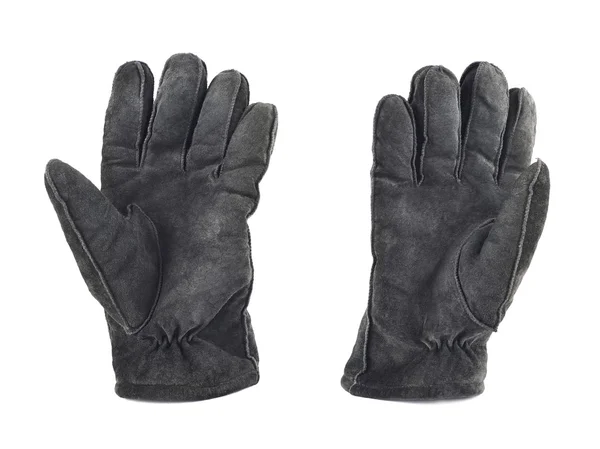Замшевая зимняя перчатка — стоковое фото