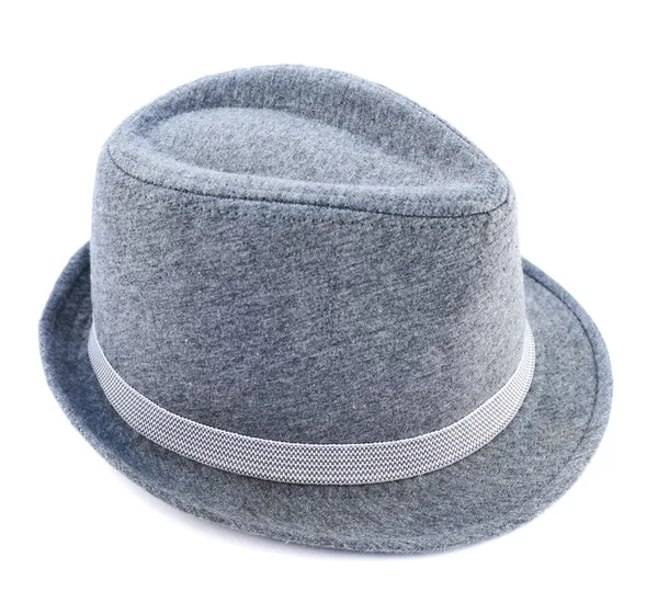 Chapeau gris clair isolé — Photo