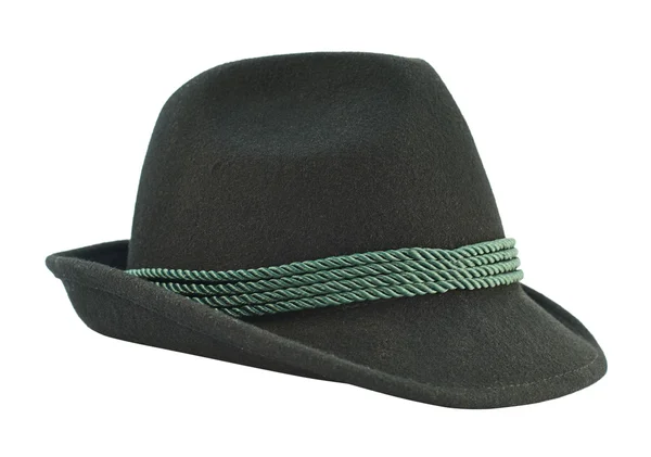 Dark fedora like hat isolated — Stock Photo, Image