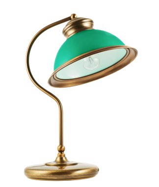 Metal table-lamp isolated clipart