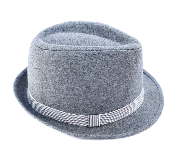 Chapeau gris clair isolé — Photo