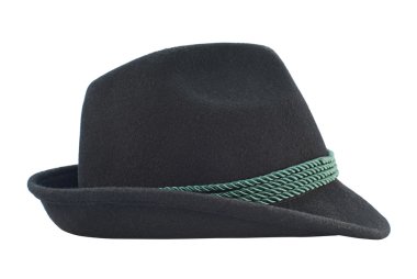 izole şapka gibi karanlık fedora