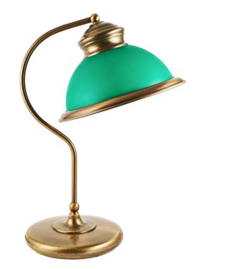 Metal table-lamp isolated clipart