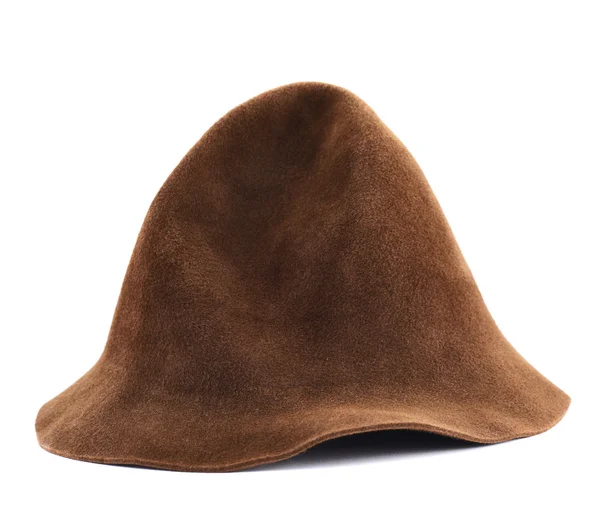 Brown hat isolated — Stock Photo, Image