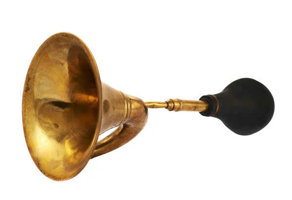 Horn klaxon instrument isolated — Stock Photo, Image