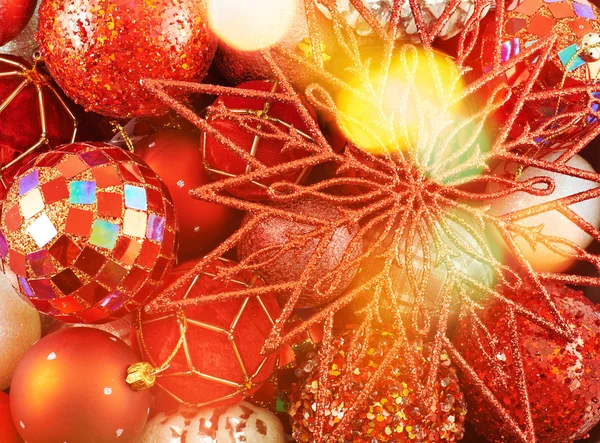 Säsongsbetonade jul dekoration bakgrund — Stockfoto