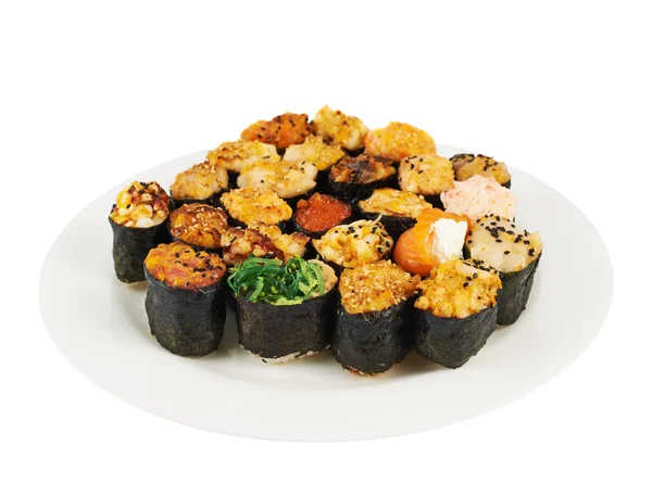 Sushi im Teller — Stockfoto