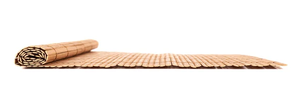 Рулонний солом'яний килимок ізольований — стокове фото
