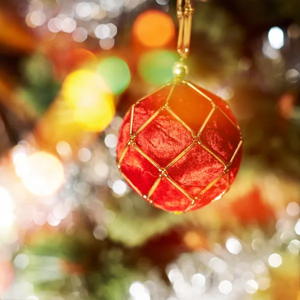 Seasonal Christmas decoration background — Stock Photo, Image
