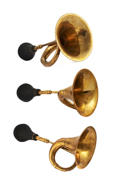 Horn klaxon instrument isolated — Stock Photo, Image