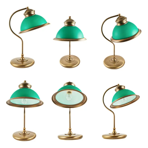 metal masa lambası izole