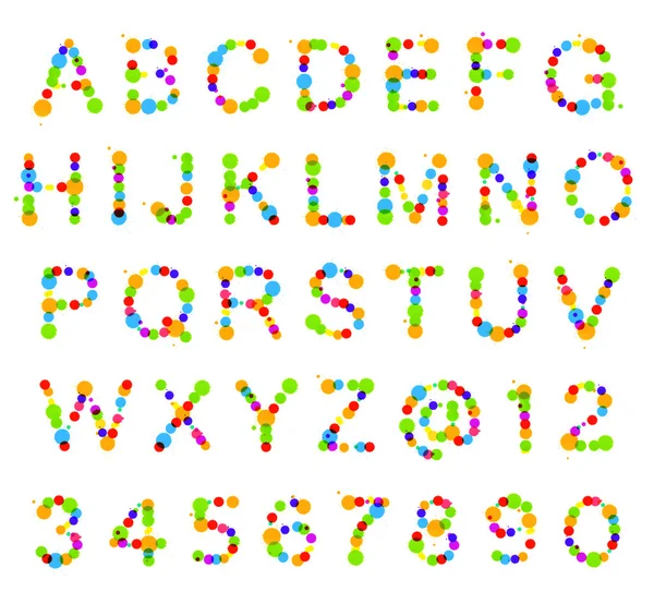 ABC alphabet made of blot spots — Stock Photo, Image