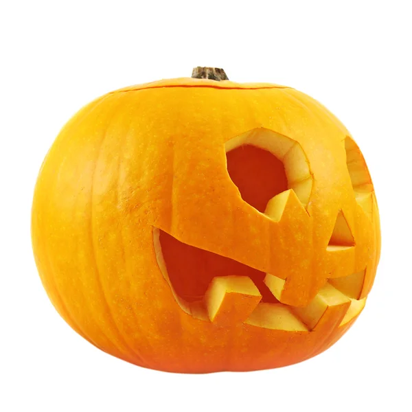 Jack-o '-lanterne zucca isolata — Foto Stock