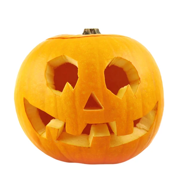 Jack-o '-lanterne zucca isolata — Foto Stock