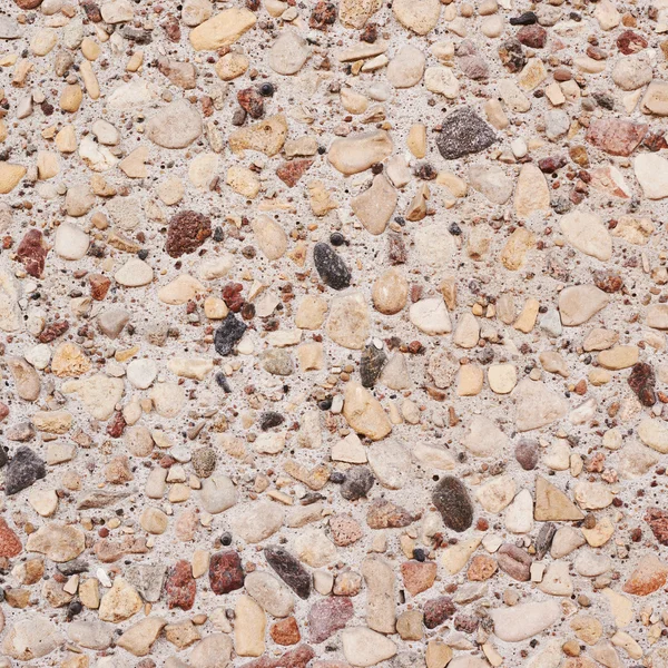 Cement with pebbles stones fragment — Stock Photo, Image