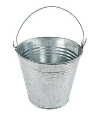 Çinko metal kova izole