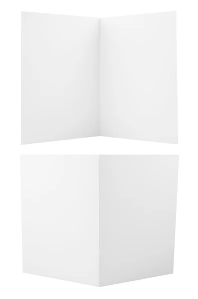 Conjunto de hojas de papel A4 plegadas — Foto de Stock