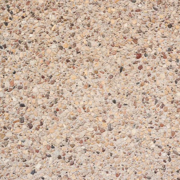 Cement with pebbles stones fragment — Stock Photo, Image