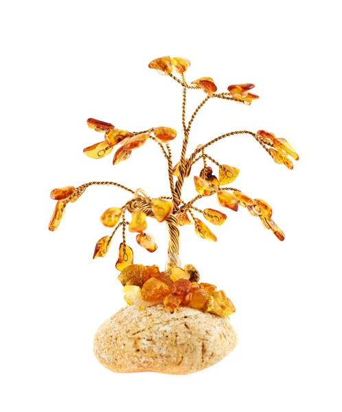 Statuetta albero in ambra — Foto Stock