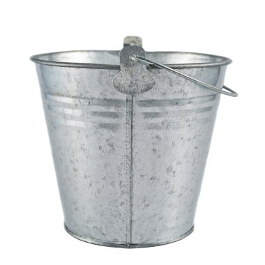 Çinko metal kova izole