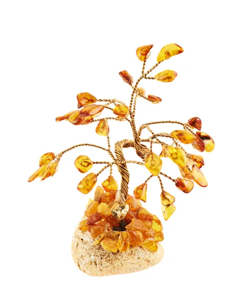 Statuetta albero in ambra — Foto Stock
