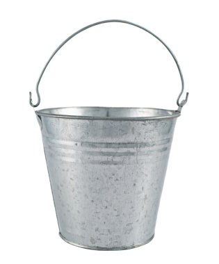 Çinko metal kova izole