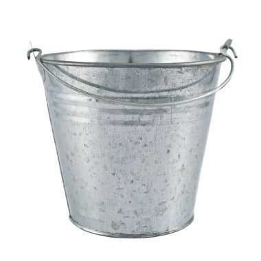 Çinko metal kova izole