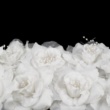 yapay beyaz gül arka plan