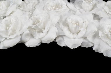 yapay beyaz gül arka plan