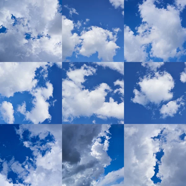 Cloudy sky collection — Stock Photo, Image