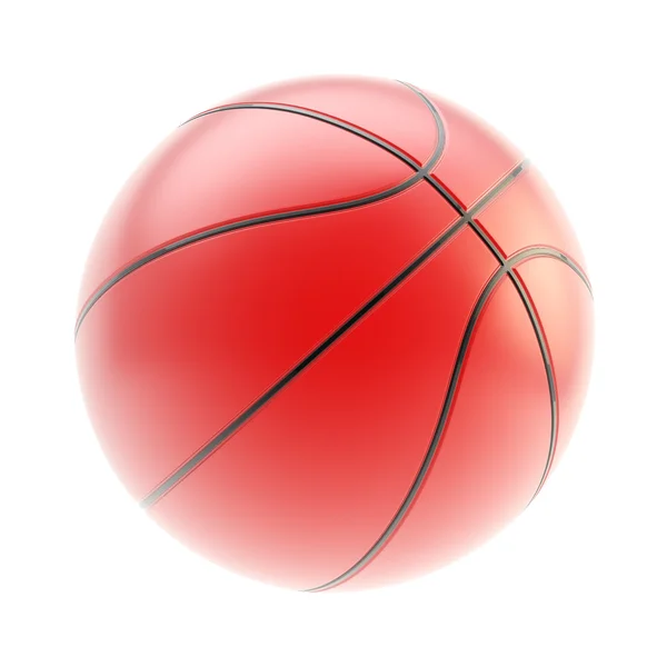 Basketbalový míč vykreslení izolované — Stock fotografie