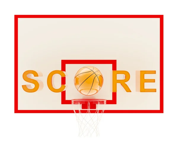 Ordet poäng basket sammansättning — Stockfoto