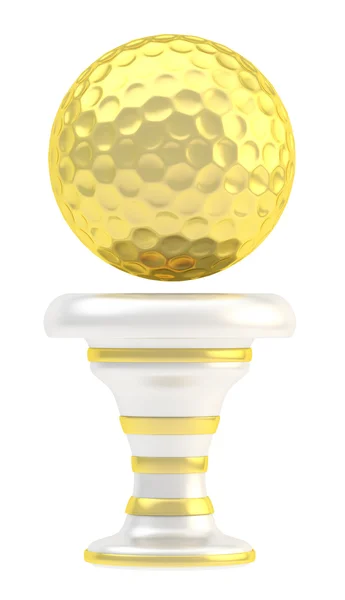 Ödülü golf topu spor kupa bardak — Stok fotoğraf