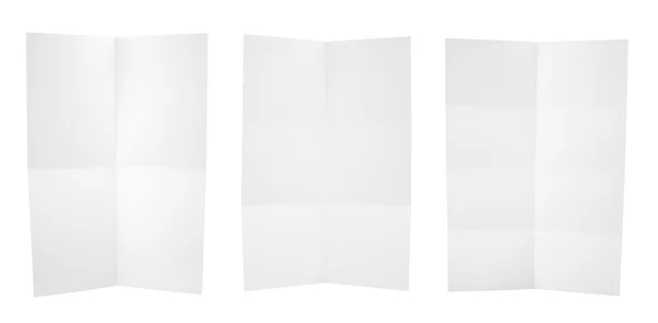Conjunto de hojas de papel A4 plegadas — Foto de Stock