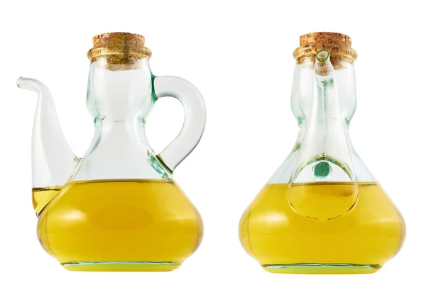 Olive oil glass vessel isolated — Stock Photo, Image