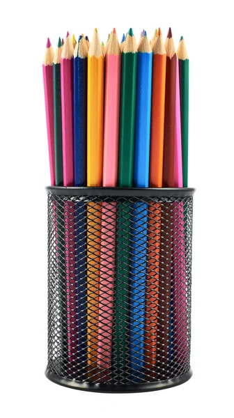 Bleistifthalter voller Bleistifte — Stockfoto