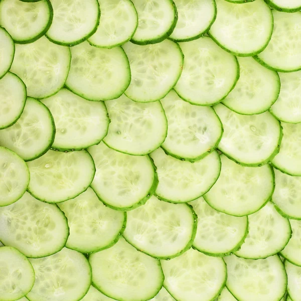 Surface recouverte d'une tranche de concombre — Photo