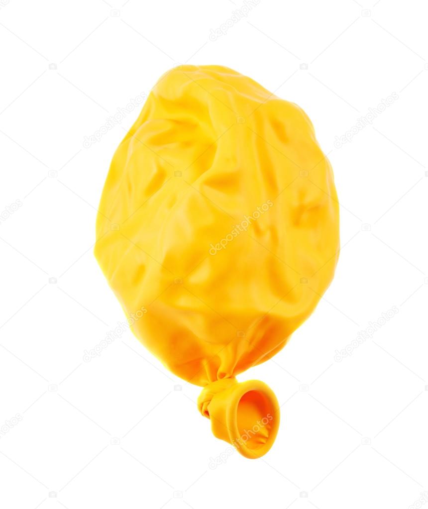 Deflated balloon isolated