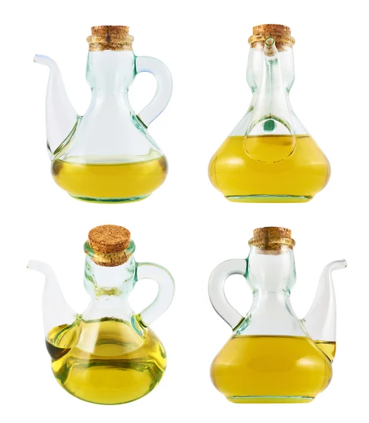 Olive oil glass vessel isolated — Stock Photo, Image